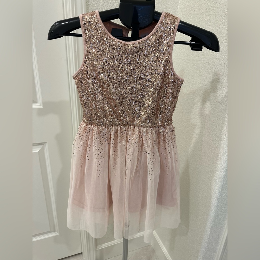 GAP Girls Pink Sequined Party Dress size M (8)